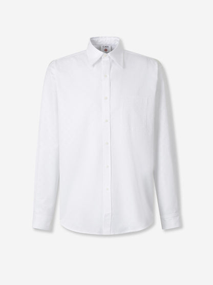 Outlet online Casablanca Hombre Camisa Monograma Jacquard color Blanco sku 531-006596 01 - Foto 1