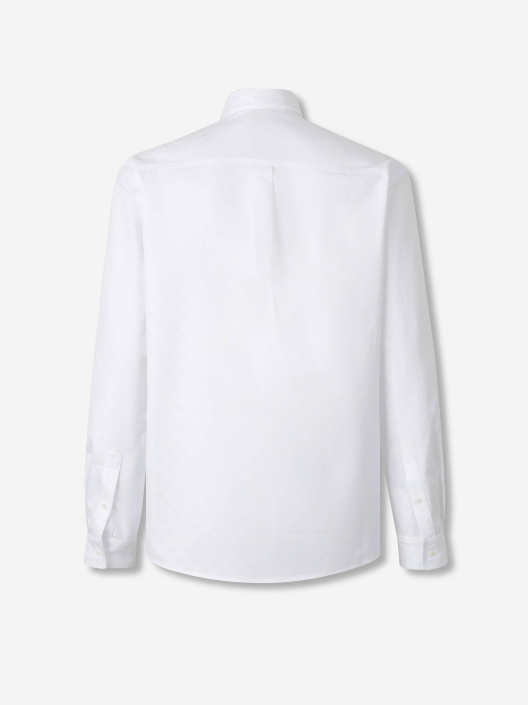 Outlet online Casablanca Hombre Camisa Monograma Jacquard color Blanco sku 531-006596 01 - Foto 2