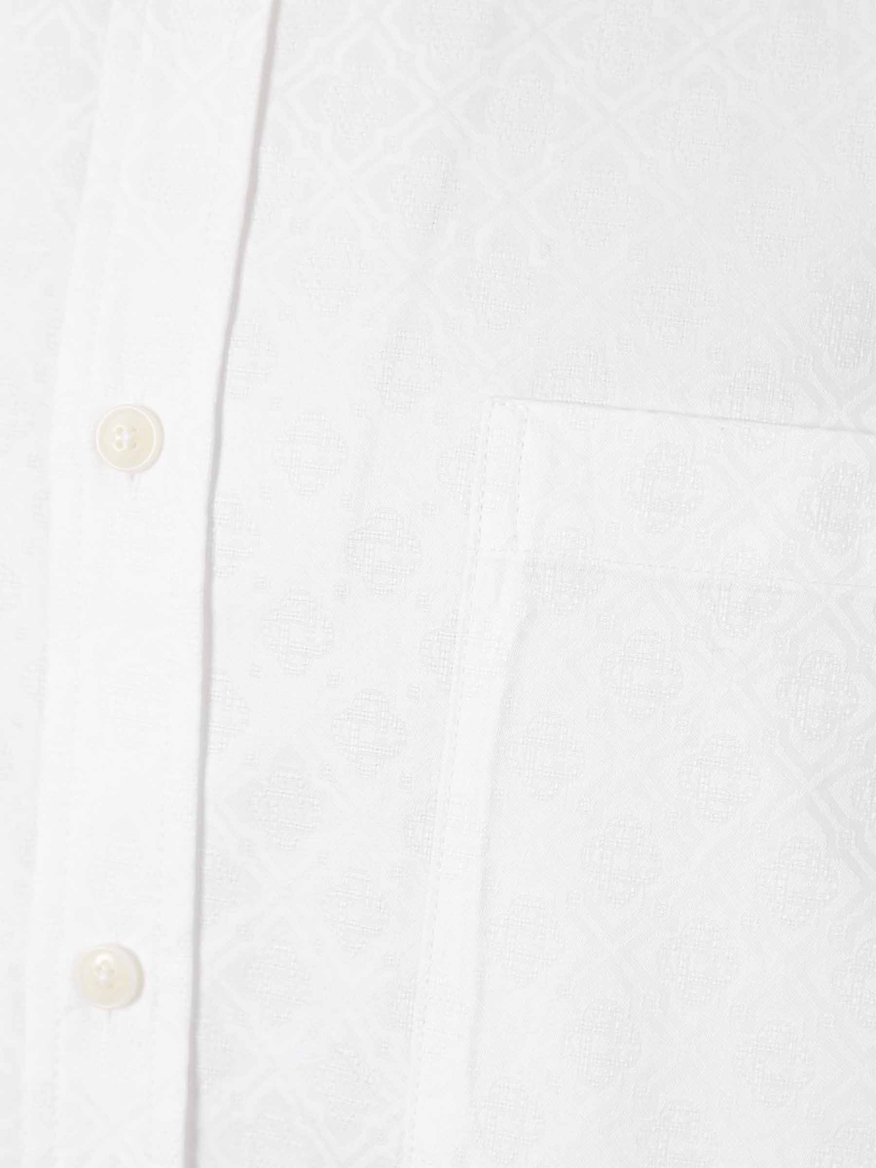 Outlet online Casablanca Hombre Camisa Monograma Jacquard color Blanco sku 531-006596 01 - Foto 3