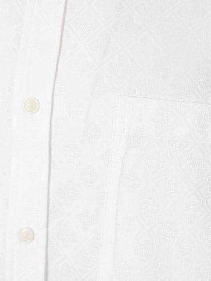 Outlet online Casablanca Hombre Camisa Monograma Jacquard color Blanco sku 531-006596 01 - Foto 3