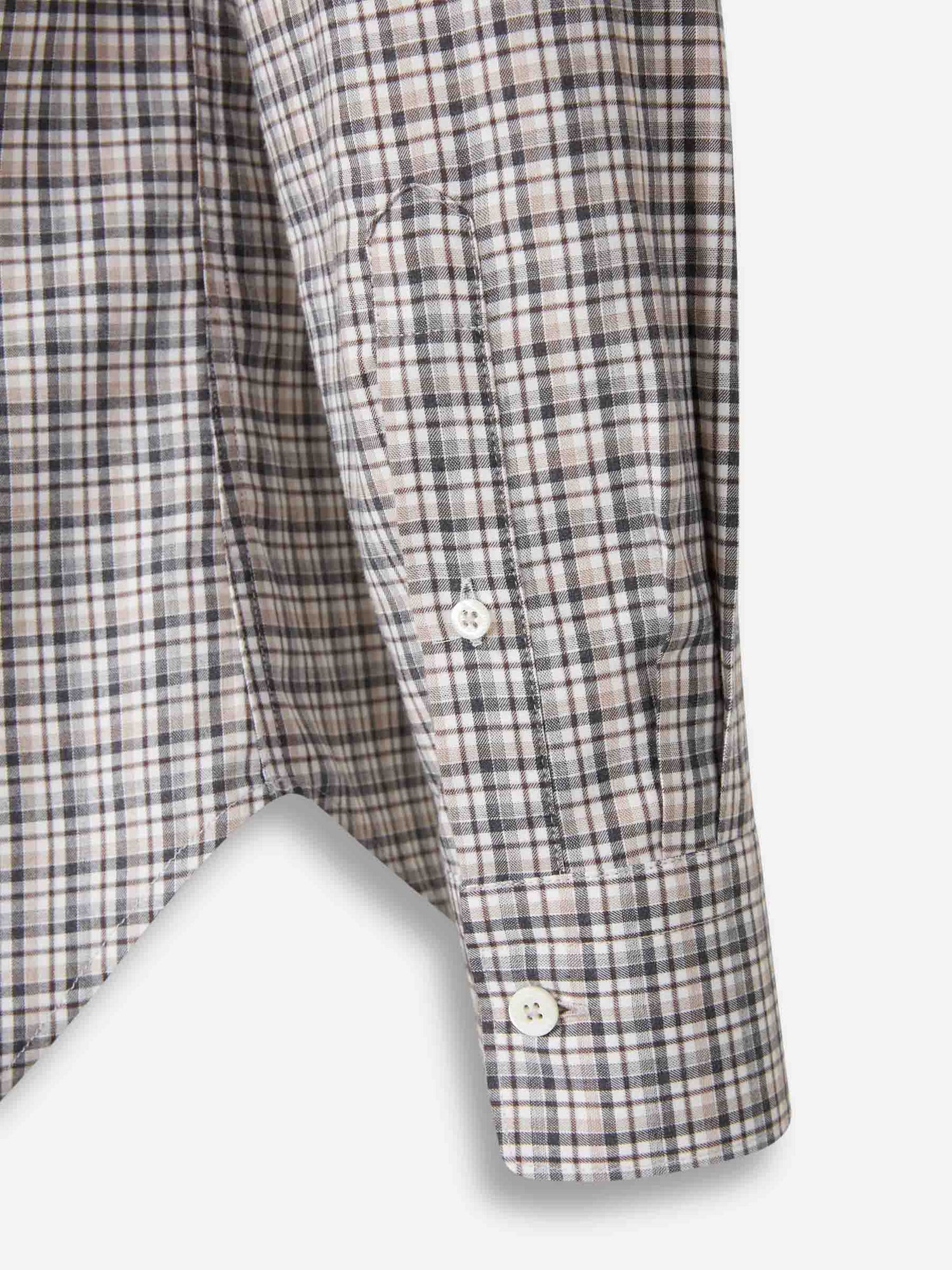 Outlet online Canali Hombre Camisa Motivo Cuadros color Burdeos sku 531-006602 02 - Foto 4