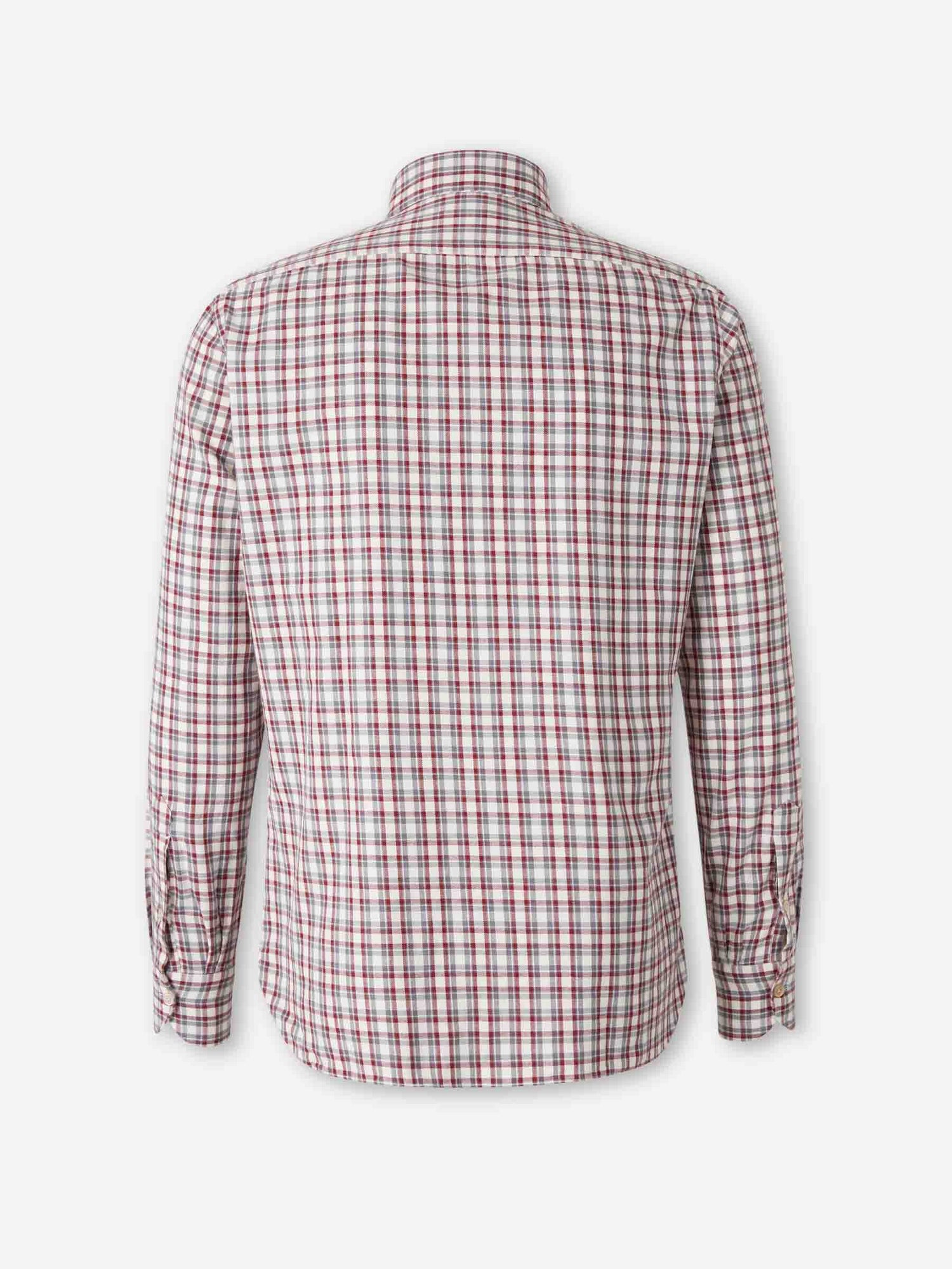 Outlet online Borrelli Hombre Camisa Motivo Cuadros color Crema sku 531-006605 02 - Foto 2