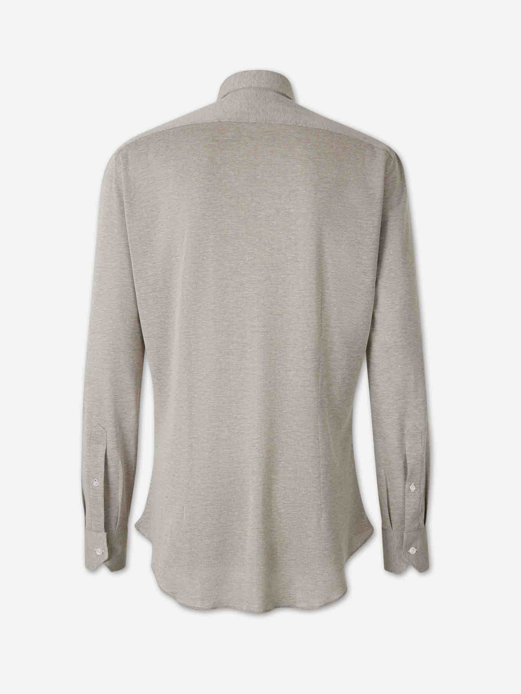 Outlet online Fray Hombre Camisa Gabriel Punto color Taupe sku 531-006608 01 - Foto 2