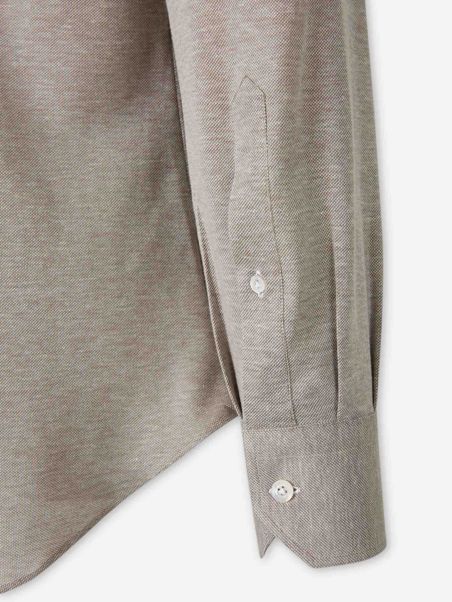 Outlet online Fray Hombre Camisa Gabriel Punto color Taupe sku 531-006608 01 - Foto 4