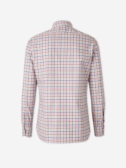 Outlet online Borrelli Hombre Camisa Motivo Cuadros color Violeta sku 531-006610 01 - Foto 2