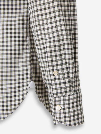 Outlet online Borrelli Hombre Camisa Cuadros Algodón color Verde sku 531-006610 02 - Foto 4