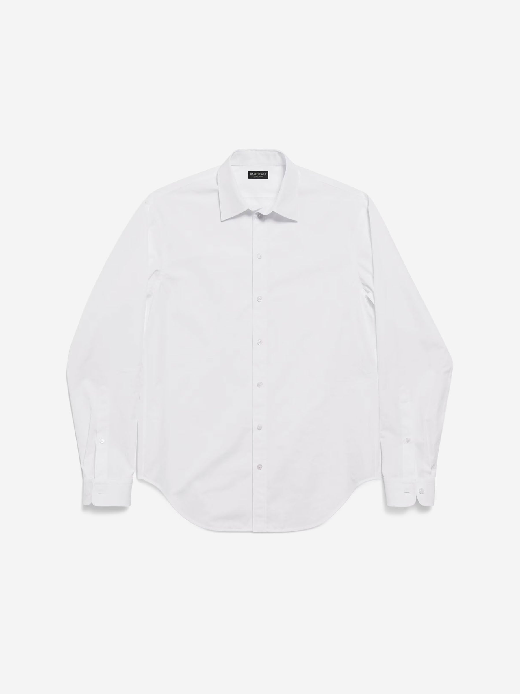 Outlet online Balenciaga Hombre Camisa Lisa Standard color Blanco sku 531-006613 01 - Foto 1