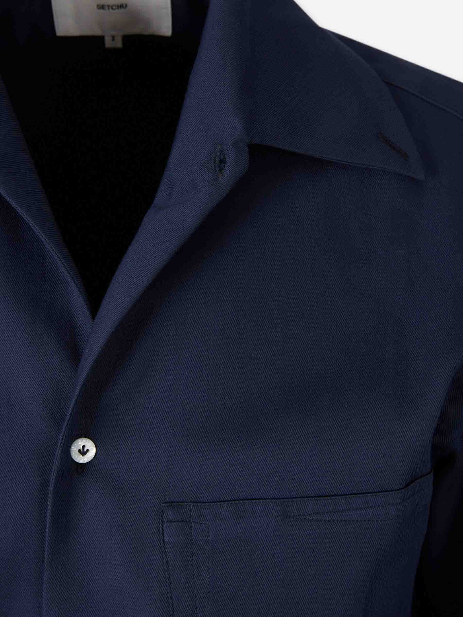 Setchu Hombre Barcelona Camisa Casual Lisa color Azul Marino sku 531-006626 01 - Foto 4