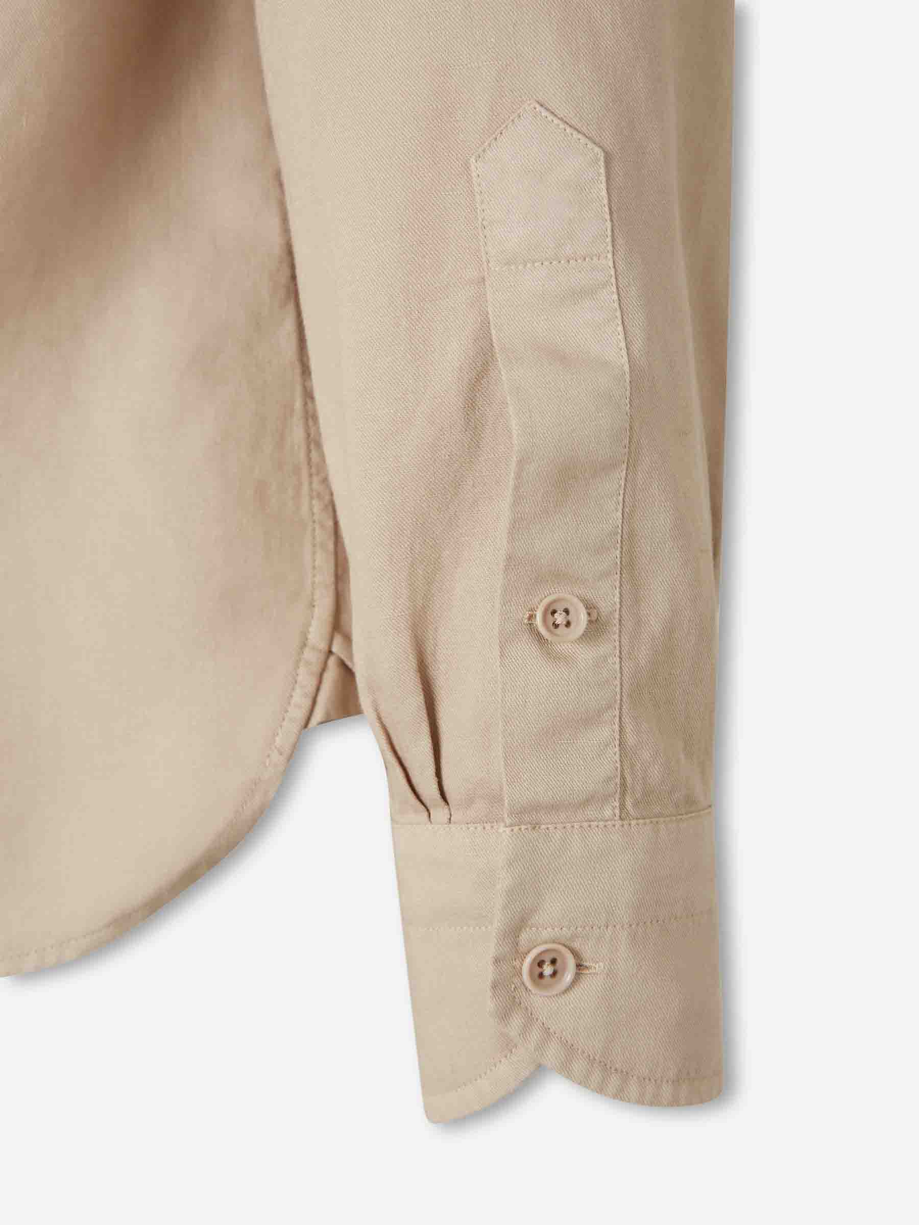 Outlet online Tom Ford Hombre Camisa Casual Lisa color Camel sku 531-006640 01 - Foto 4