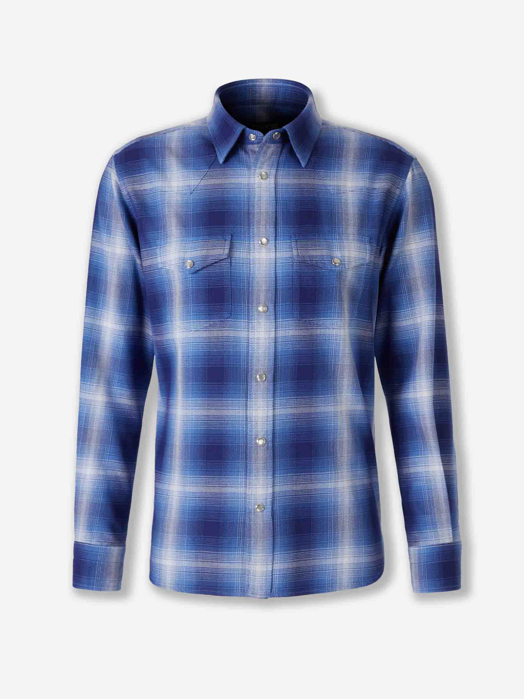 Outlet online Tom Ford Hombre Camisa Casual Western color Azul sku 531-006641 01 - Foto 1