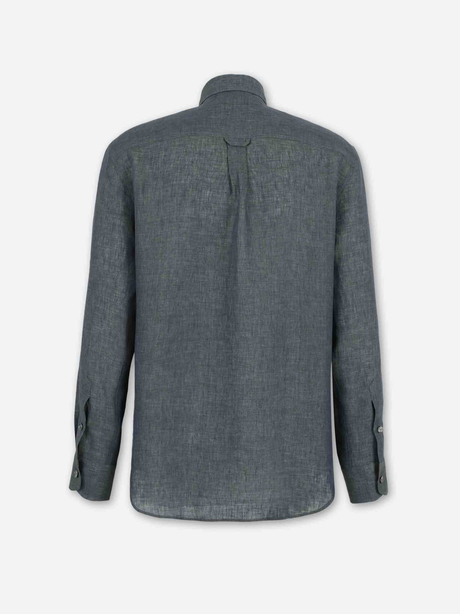 Brioni Hombre Barcelona Camisa Casual Lino color Verde Oscuro sku 531-006643 01 - Foto 2