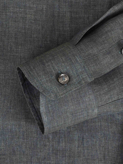 Brioni Hombre Barcelona Camisa Casual Lino color Verde Oscuro sku 531-006643 01 - Foto 4