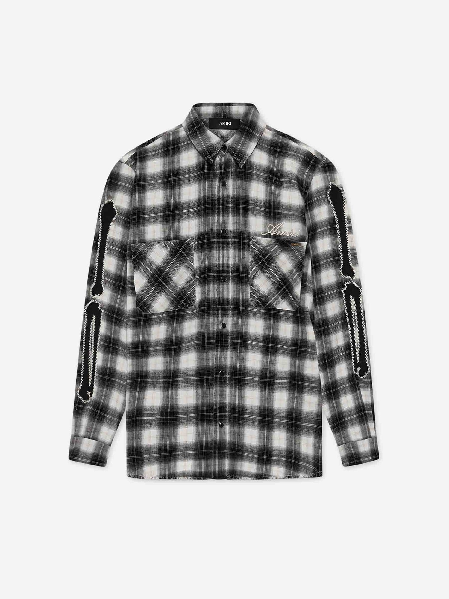 Outlet online Amiri Hombre Camisa Oversized Cuadros color Blanco Y Negro sku 531-006644 01 - Foto 1