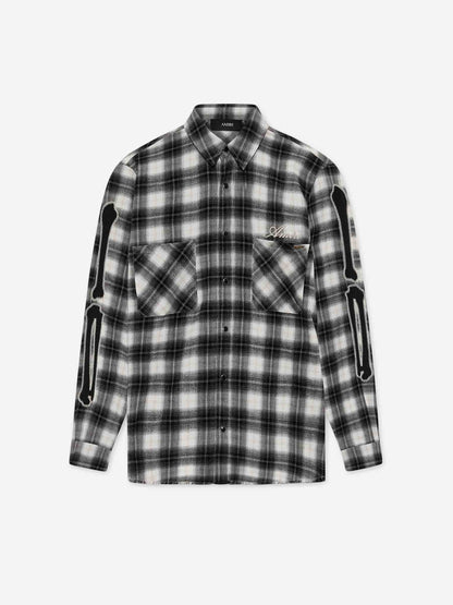 Outlet online Amiri Hombre Camisa Oversized Cuadros color Blanco Y Negro sku 531-006644 01 - Foto 1