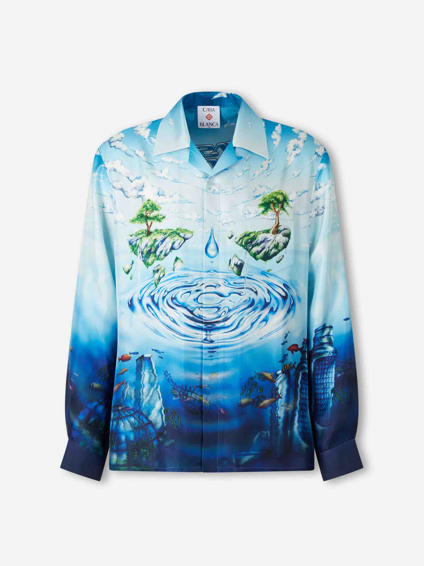 Outlet online Casablanca Hombre Camisa Seda Estampada color Multicolor sku 531-006645 01 - Foto 1