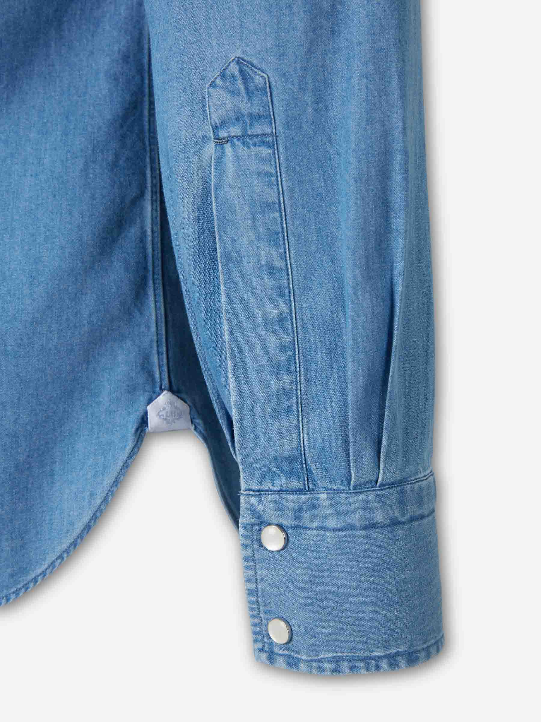 Luigi Borrelli Hombre Barcelona Camisa Denim Algodón color Azul Denim sku 531-006652 01 - Foto 4