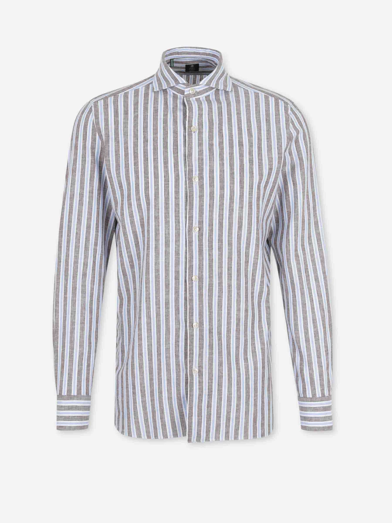 Outlet online Luigi Borrelli Hombre Camisa Listada color Multicolor sku 531-006655 01 - Foto 1