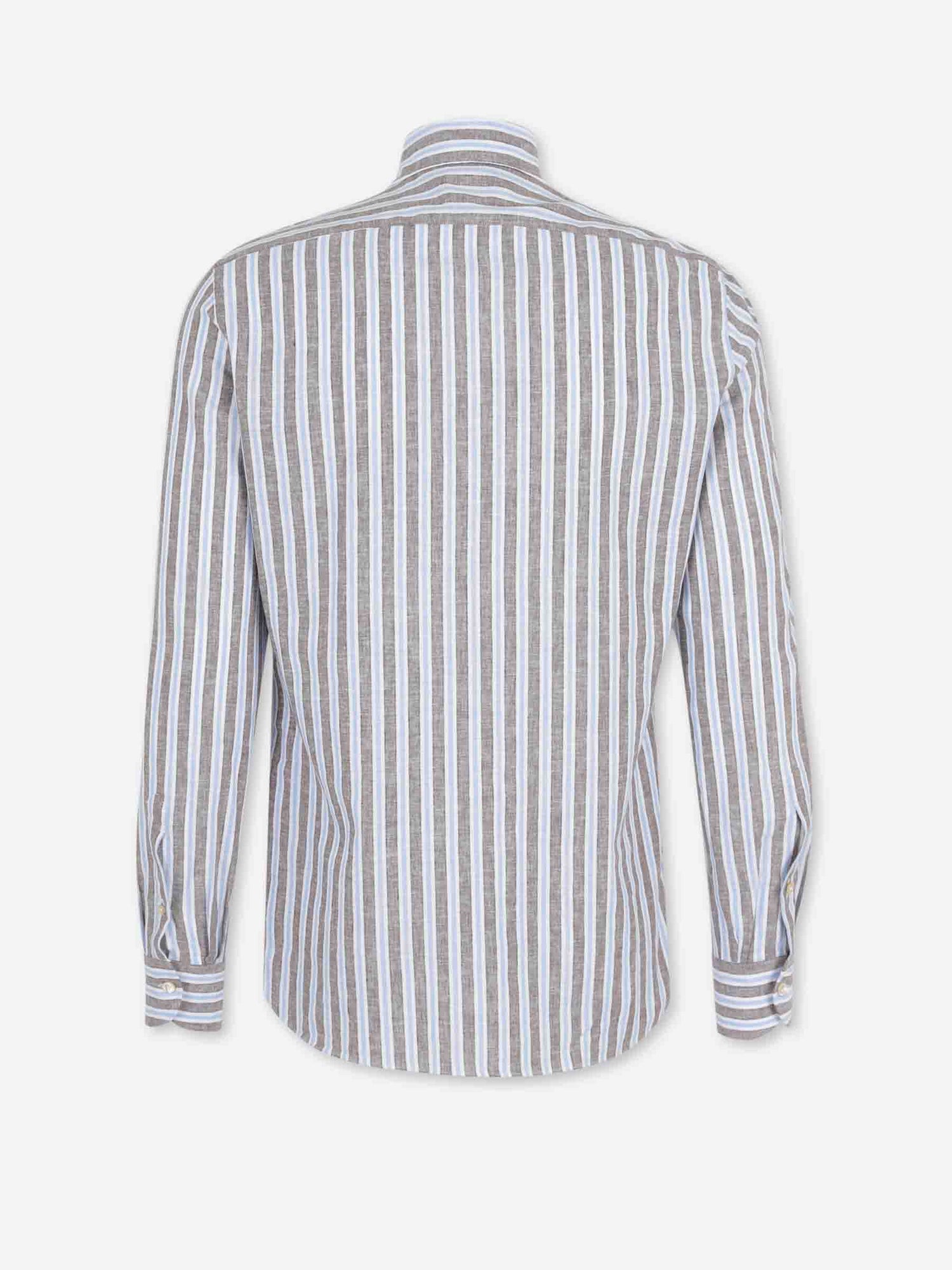 Outlet online Luigi Borrelli Hombre Camisa Listada color Multicolor sku 531-006655 01 - Foto 2