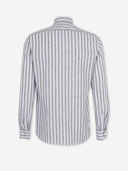 Outlet online Luigi Borrelli Hombre Camisa Listada color Multicolor sku 531-006655 01 - Foto 2