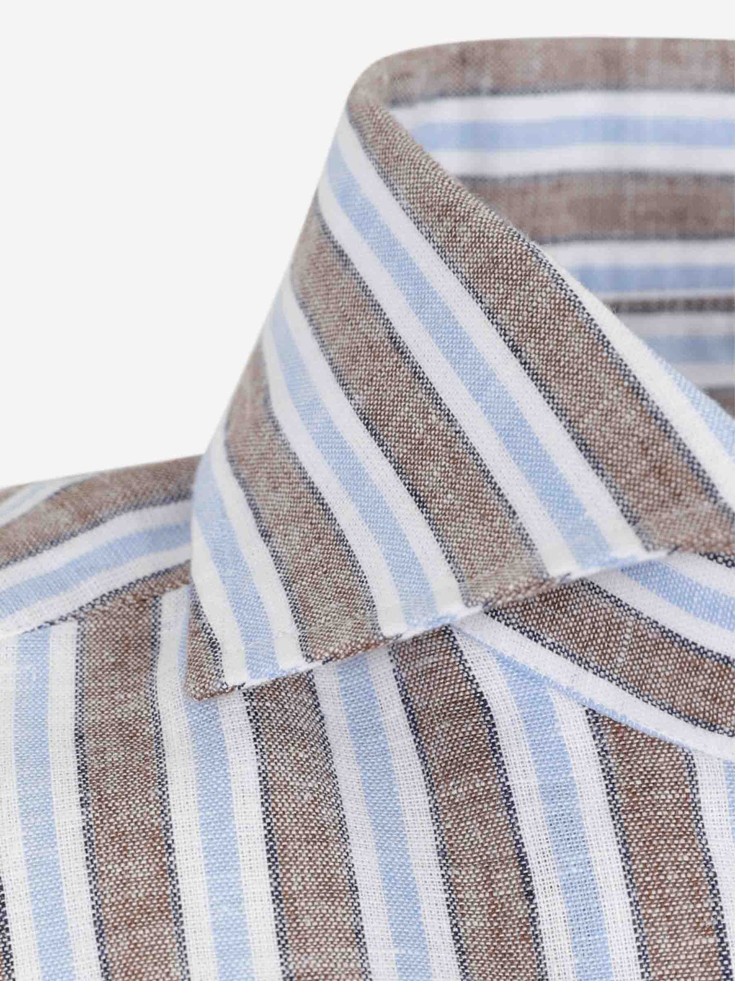Outlet online Luigi Borrelli Hombre Camisa Listada color Multicolor sku 531-006655 01 - Foto 3
