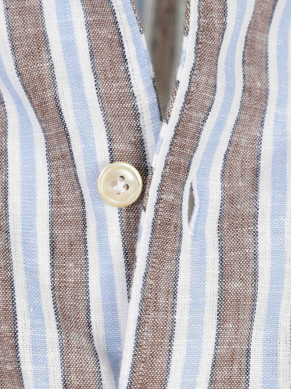 Outlet online Luigi Borrelli Hombre Camisa Listada color Multicolor sku 531-006655 01 - Foto 4