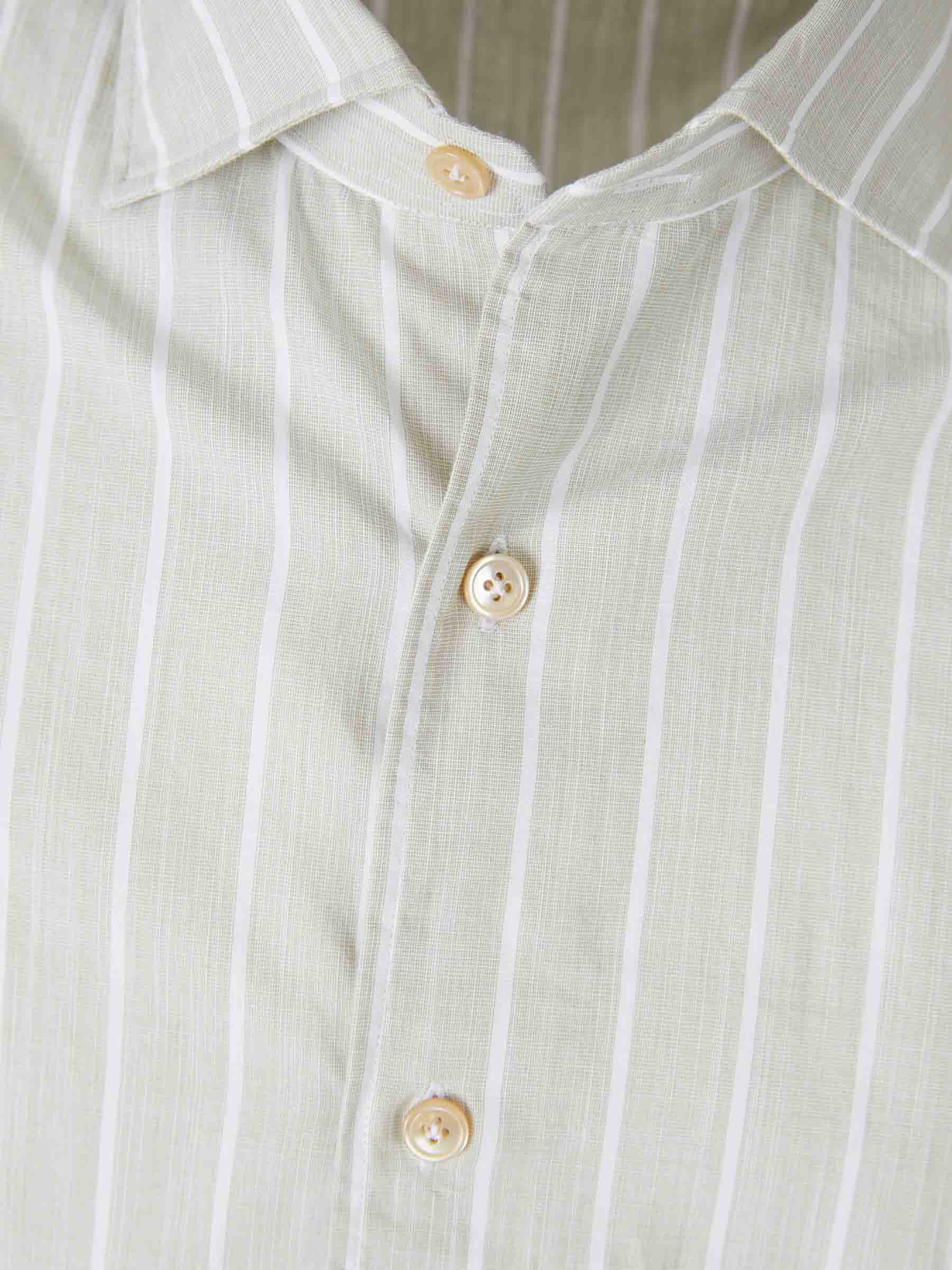 Luigi Borrelli Hombre Barcelona Camisa Motivo Rayas color Taupe sku 531-006658 01 - Foto 3