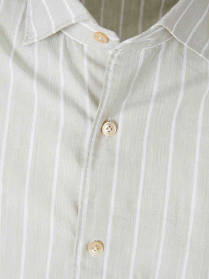 Luigi Borrelli Hombre Barcelona Camisa Motivo Rayas color Taupe sku 531-006658 01 - Foto 3