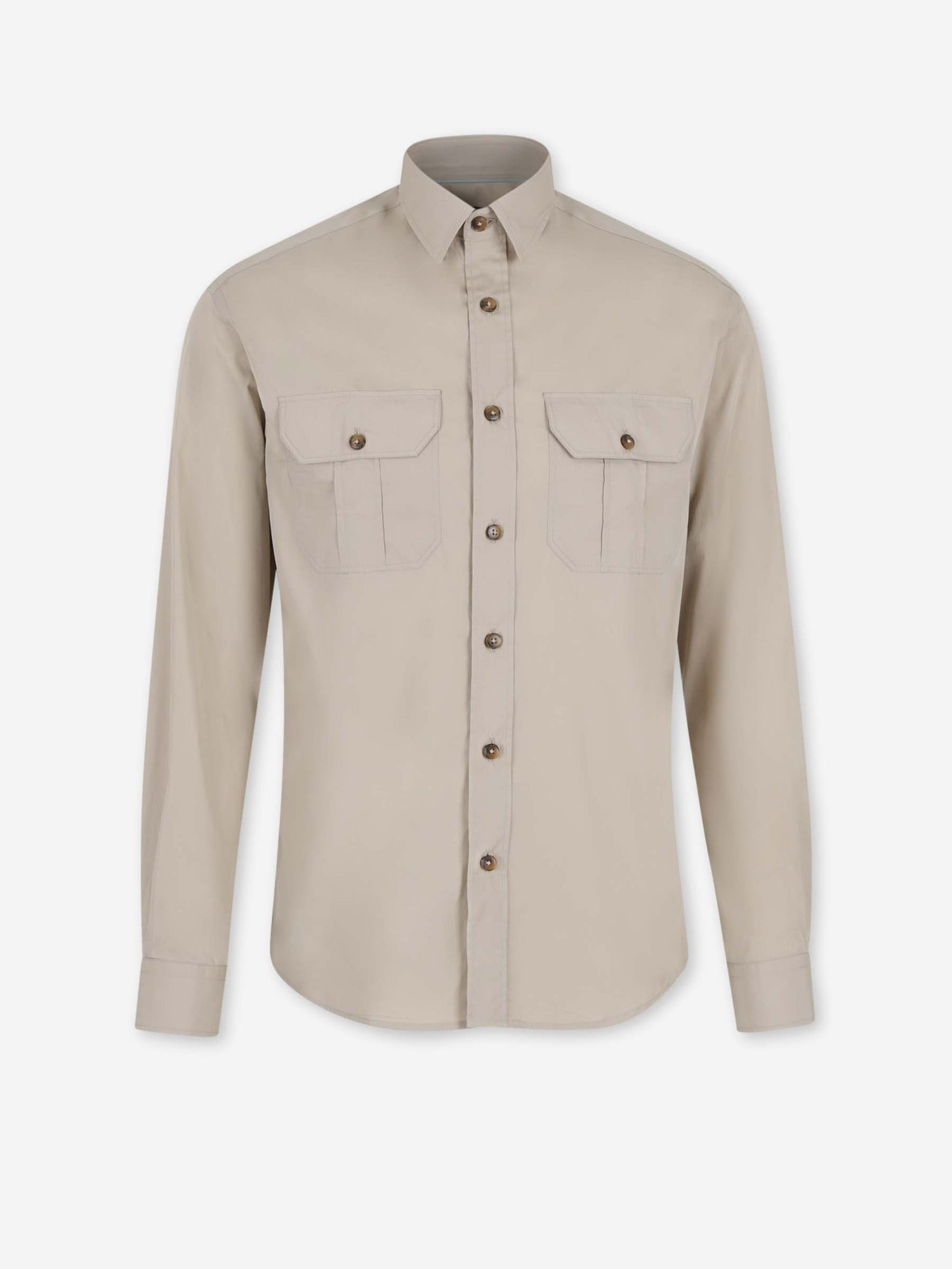 Canali Hombre Barcelona Camisa Casual Algodón color Camel sku 531-006672 01 - Foto 1