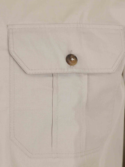Canali Hombre Barcelona Camisa Casual Algodón color Camel sku 531-006672 01 - Foto 4