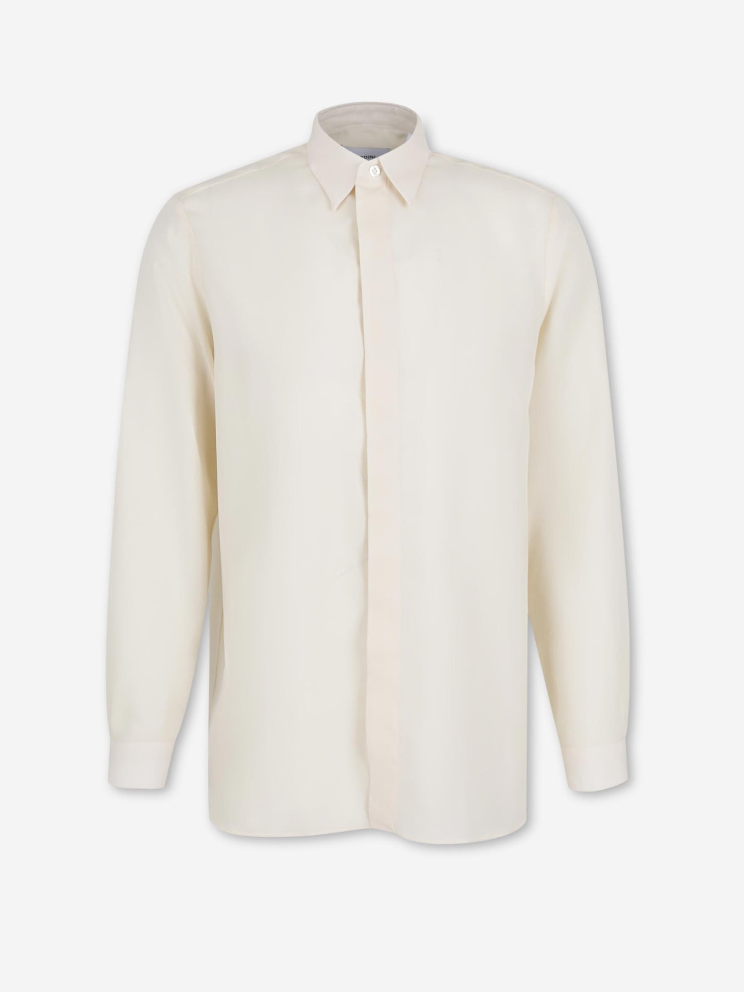 Lardini Hombre Barcelona Camisa Lisa Tencel color Crema sku 531-006676 01 - Foto 1