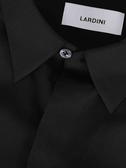 Lardini Hombre Barcelona Camisa Lisa Tencel color Negro sku 531-006676 02 - Foto 3
