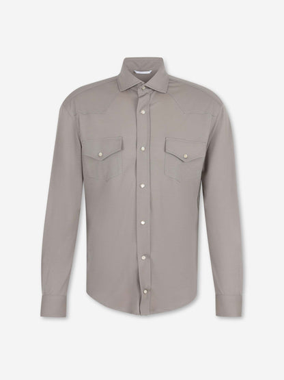 Marco Pescarolo Hombre Barcelona Camisa Ribot color Gris Claro sku 531-006678 01 - Foto 1