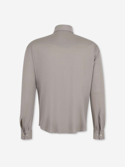 Marco Pescarolo Hombre Barcelona Camisa Ribot color Gris Claro sku 531-006678 01 - Foto 2