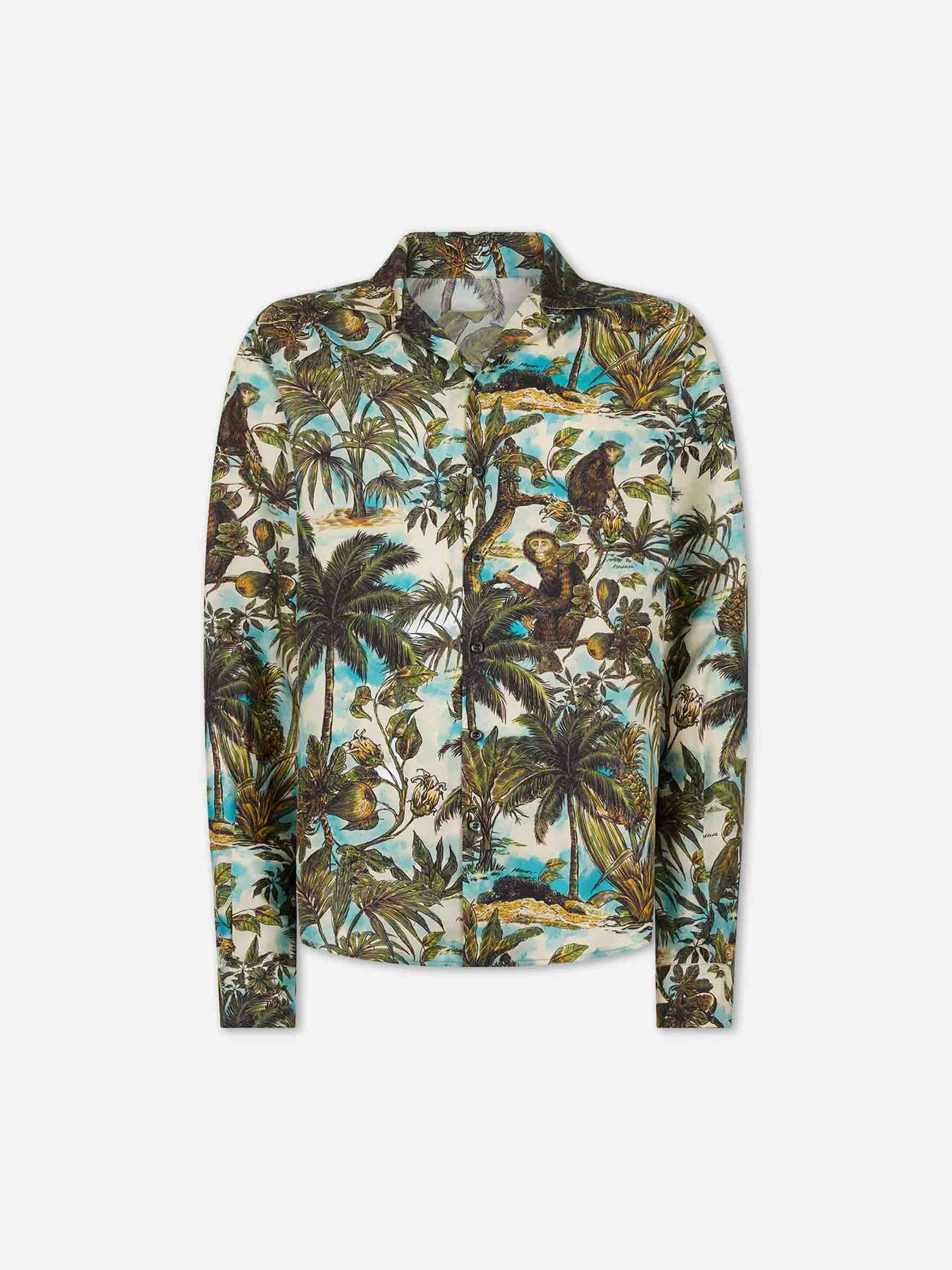 Outlet online Dsquared2 Hombre Camisa Monkey Print color Multicolor sku 531-006682 01 - Foto 1