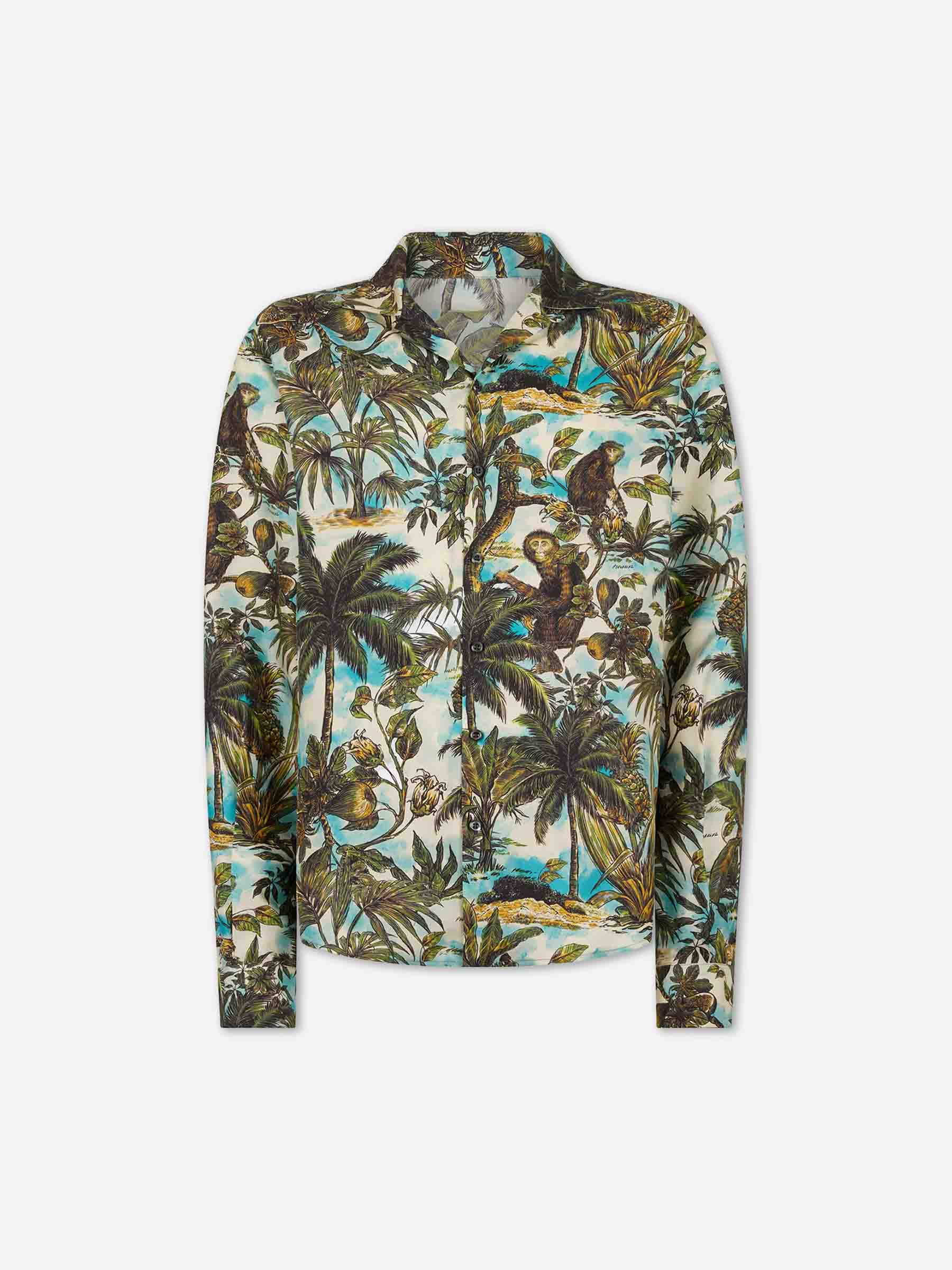 Outlet online Dsquared2 Hombre Camisa Monkey Print color Multicolor sku 531-006682 01 - Foto 1
