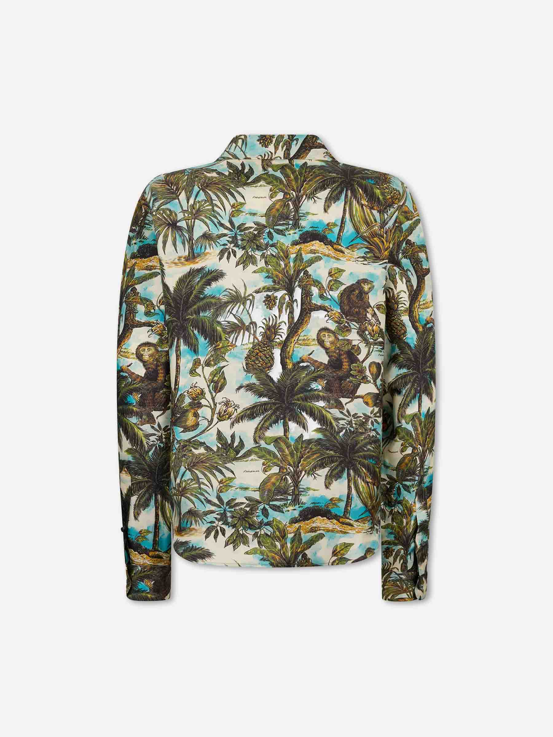 Outlet online Dsquared2 Hombre Camisa Monkey Print color Multicolor sku 531-006682 01 - Foto 3