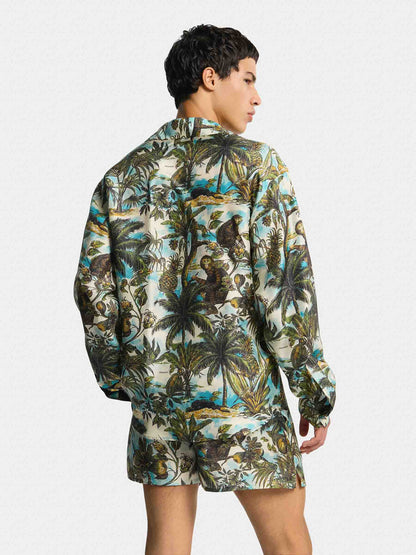 Outlet online Dsquared2 Hombre Camisa Monkey Print color Multicolor sku 531-006682 01 - Foto 4