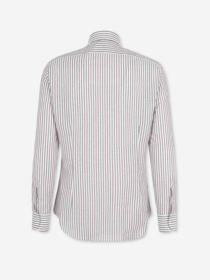 Outlet online Santa Eulalia Hombre Camisa Listada color Marrón sku 531-006692 02 - Foto 2