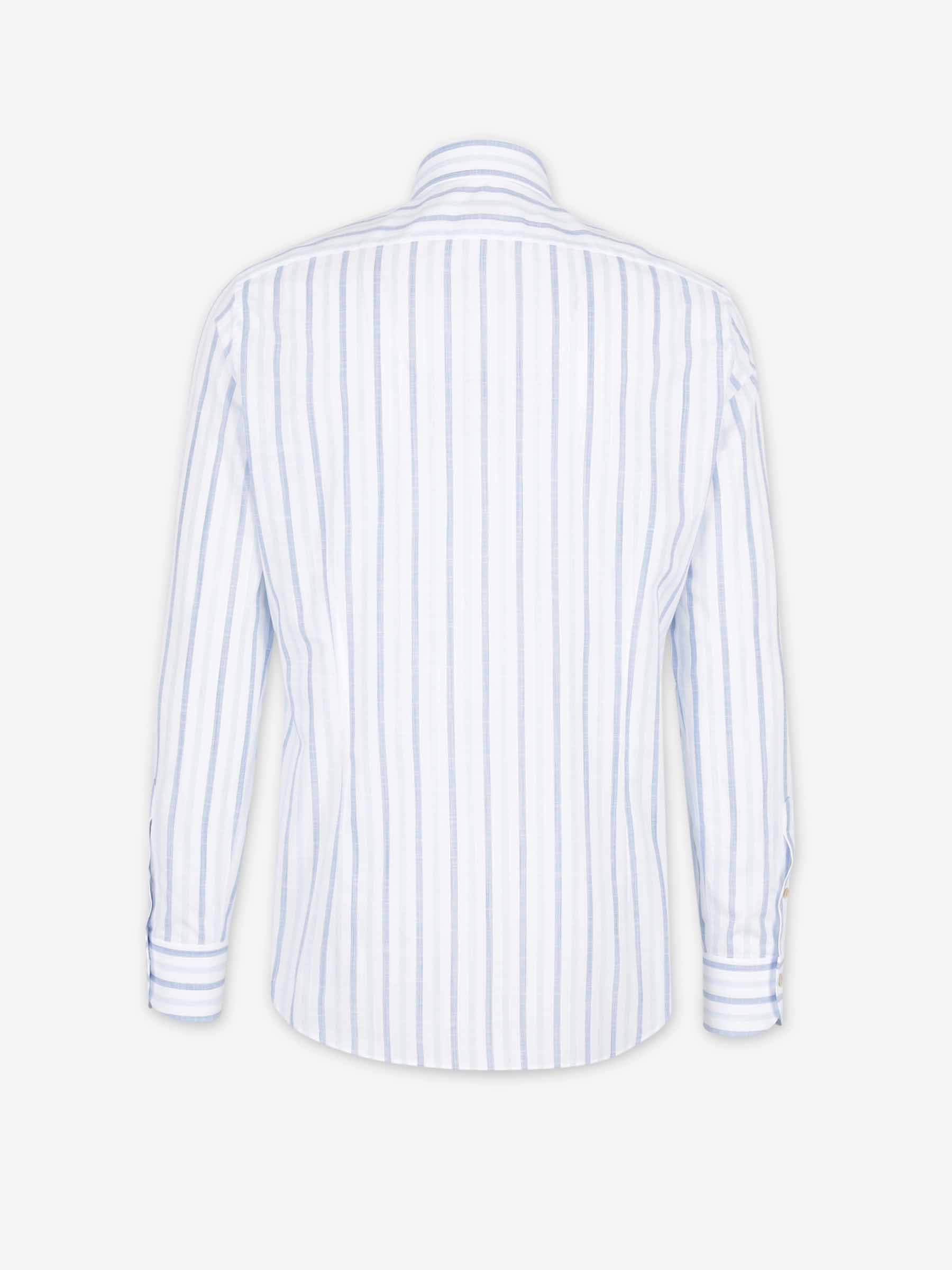 Santa Eulalia Hombre Barcelona Camisa Clásica Listada color Azul sku 531-006694 01 - Foto 2