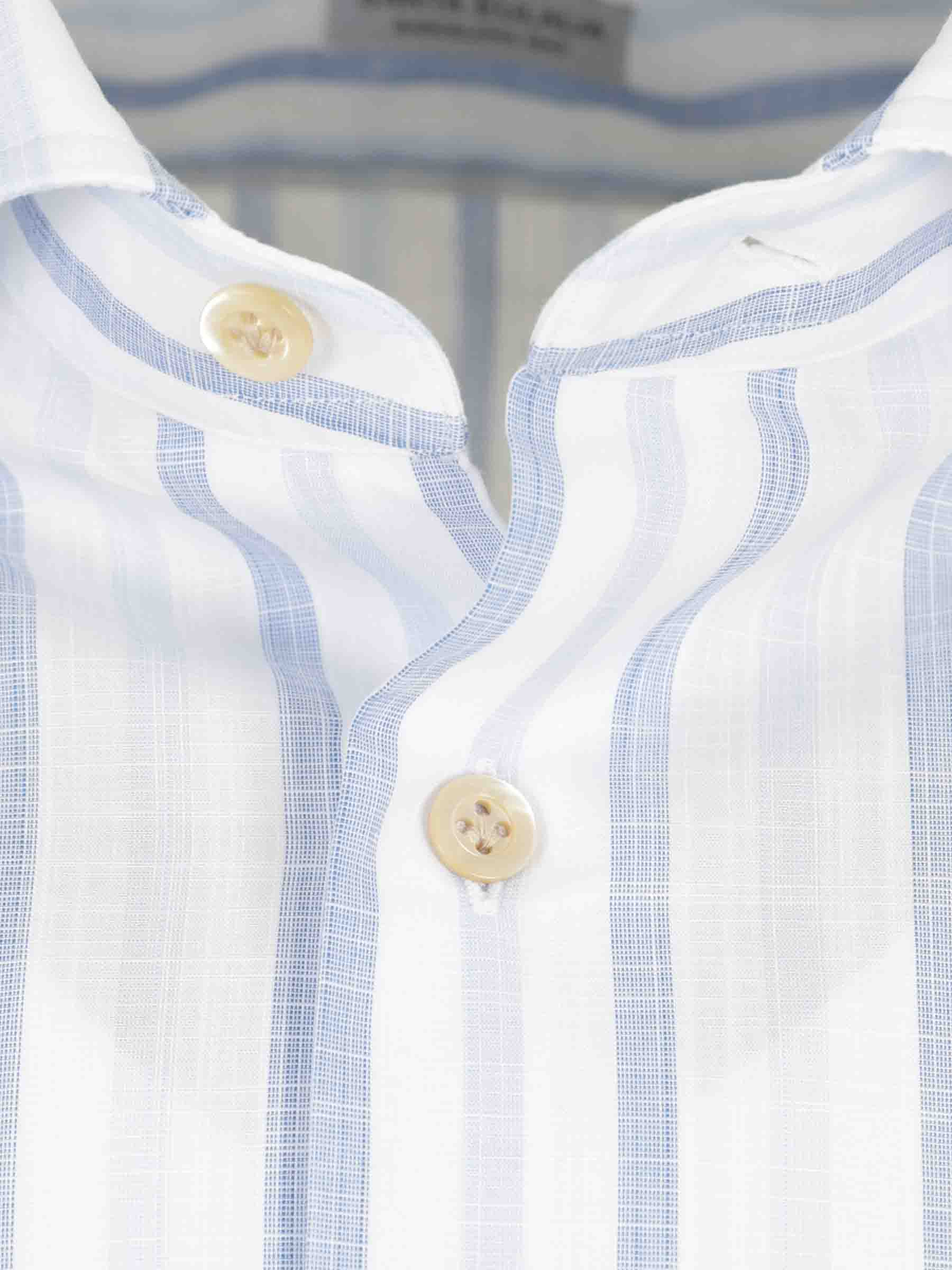 Santa Eulalia Hombre Barcelona Camisa Clásica Listada color Azul sku 531-006694 01 - Foto 3