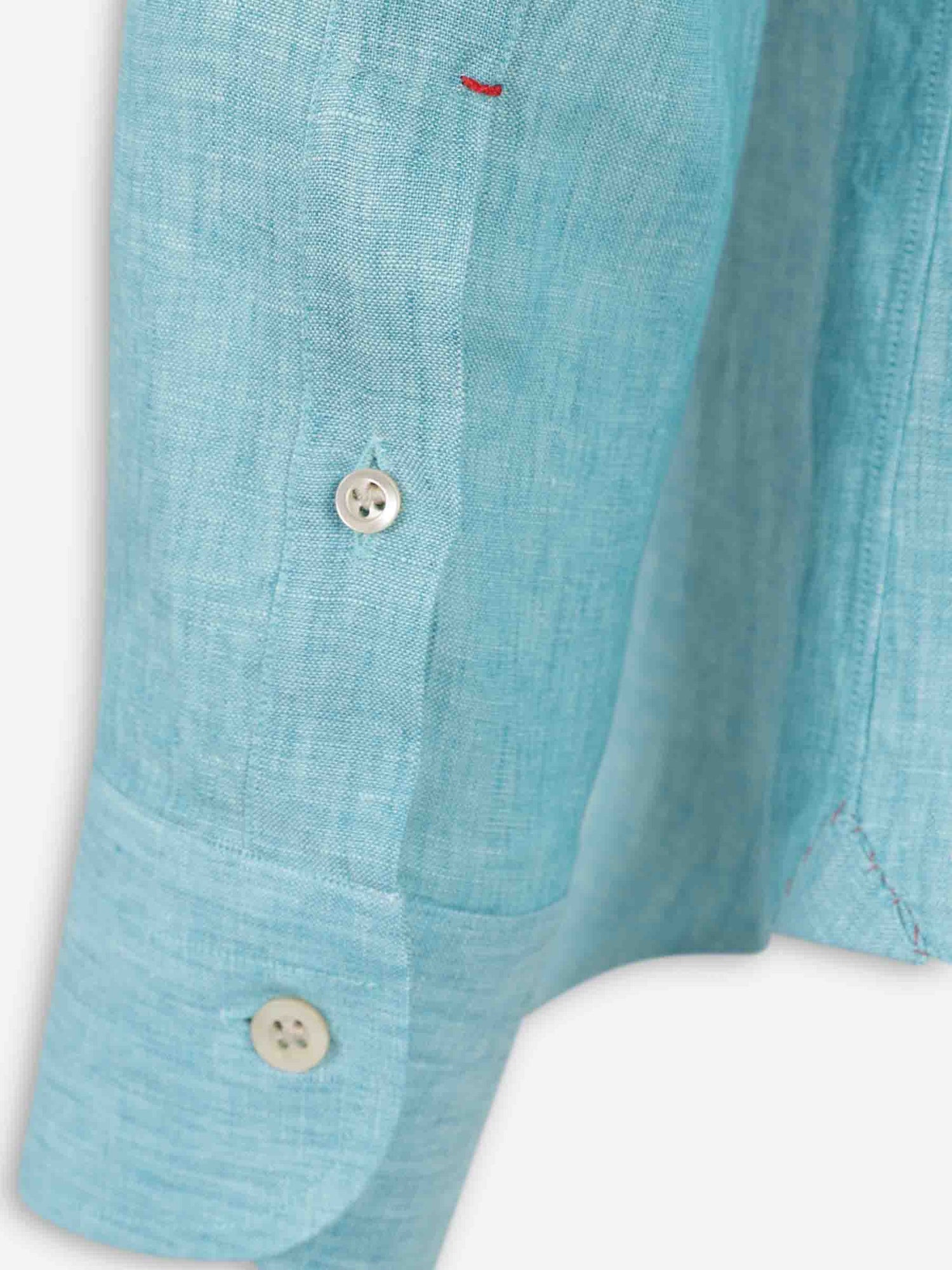Santa Eulalia Hombre Barcelona Camisa Recta Lino color Azul Turquesa sku 531-006695 02 - Foto 4