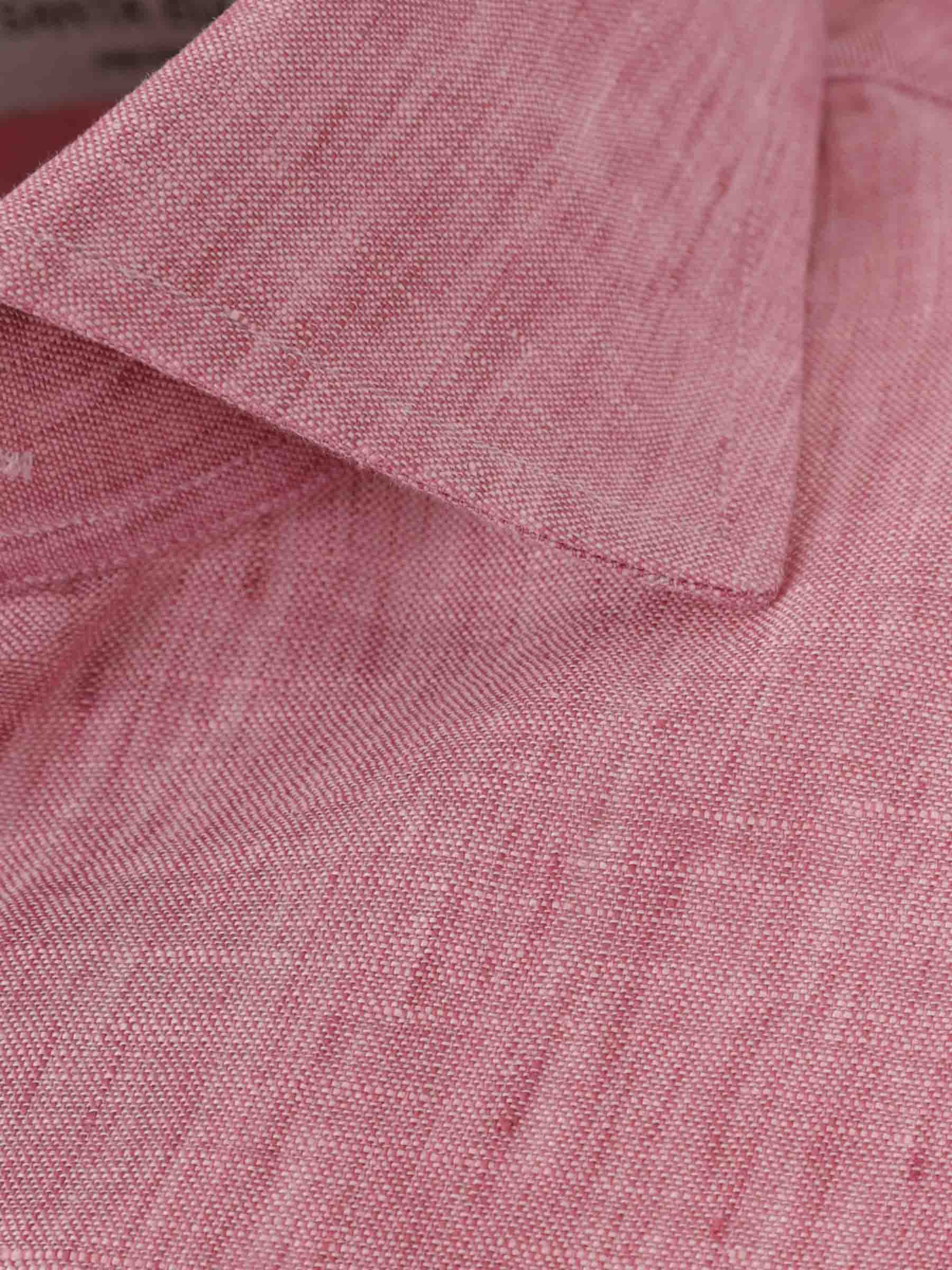 Santa Eulalia Hombre Barcelona Camisa Recta Lino color Cereza sku 531-006695 03 - Foto 4
