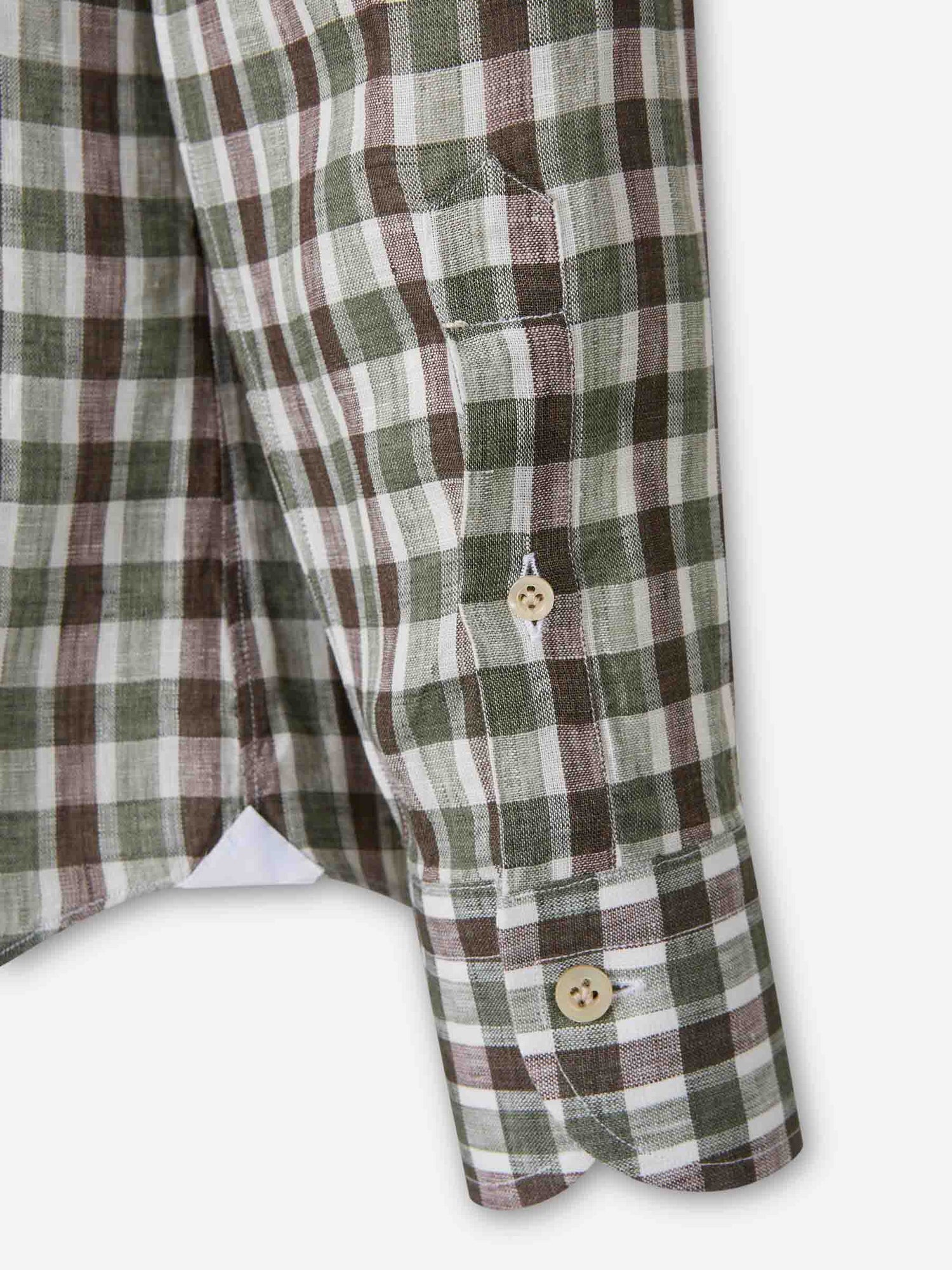Santa Eulalia Hombre Barcelona Camisa Cuadros color Verde Militar sku 531-006697 01 - Foto 4