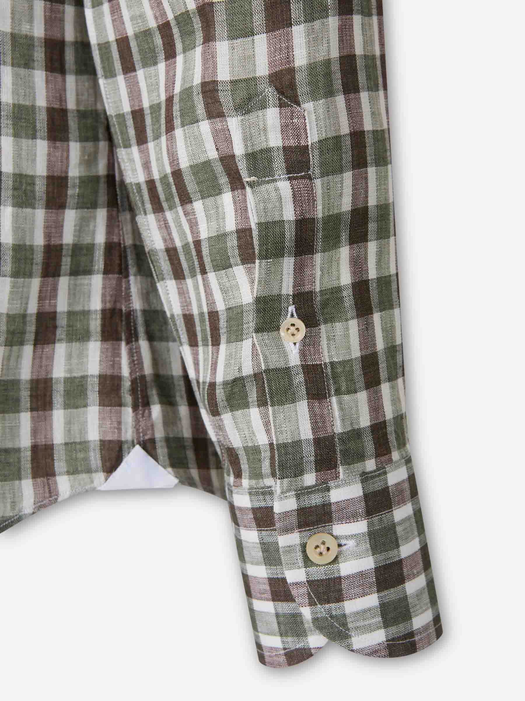 Santa Eulalia Hombre Barcelona Camisa Cuadros color Verde Militar sku 531-006697 01 - Foto 4