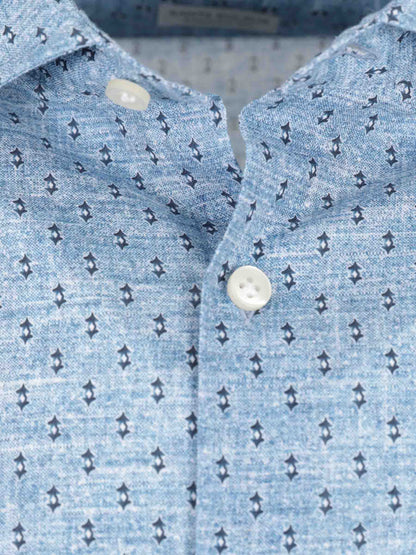 Santa Eulalia Hombre Barcelona Camisa Casual Estampada color Azul sku 531-006703 01 - Foto 3