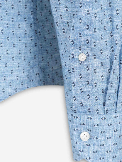 Santa Eulalia Hombre Barcelona Camisa Casual Estampada color Azul sku 531-006703 01 - Foto 4