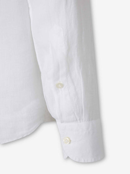 Santa Eulalia Hombre Barcelona Camisa Lisa Casual color Blanco sku 531-006705 01 - Foto 4