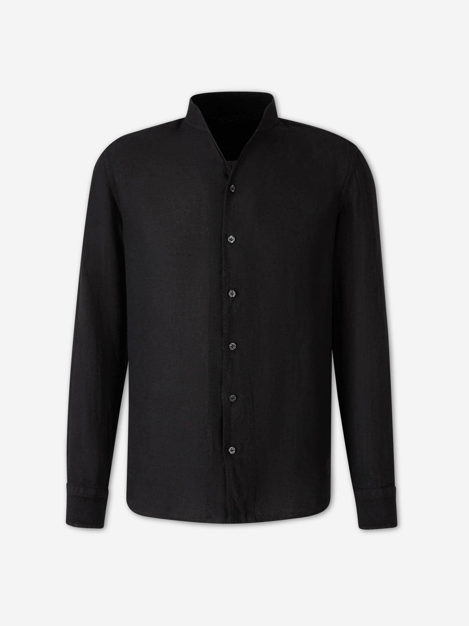 Santa Eulalia Hombre Barcelona Camisa Lisa Casual color Negro sku 531-006705 03 - Foto 1