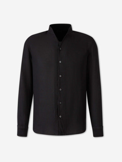 Santa Eulalia Hombre Barcelona Camisa Lisa Casual color Negro sku 531-006705 03 - Foto 1
