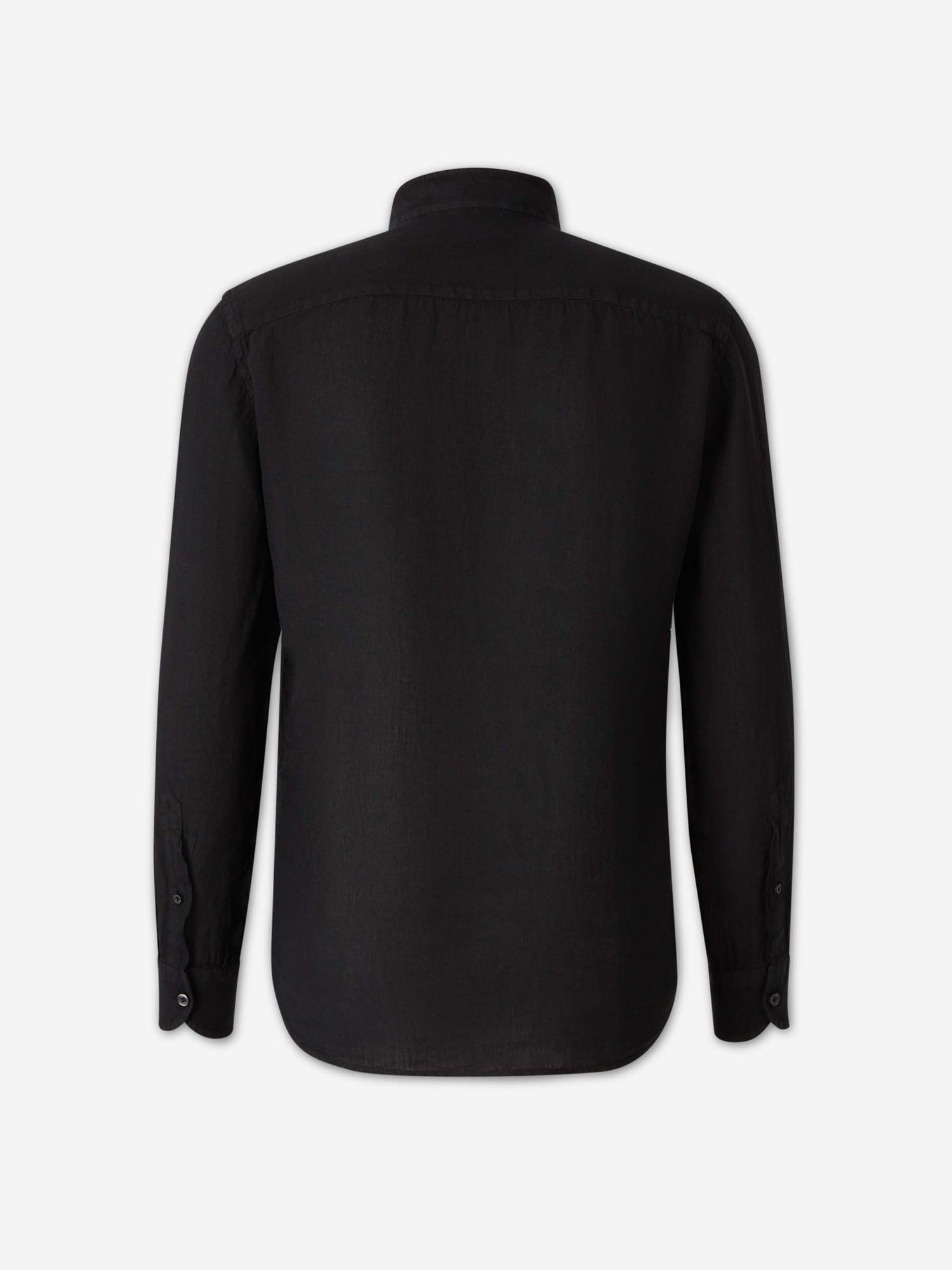 Santa Eulalia Hombre Barcelona Camisa Lisa Casual color Negro sku 531-006705 03 - Foto 2